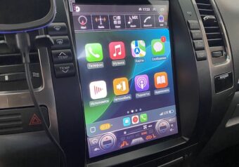Автомагнитола CarPlay Tesla-style для Lexus GX470 2008 года